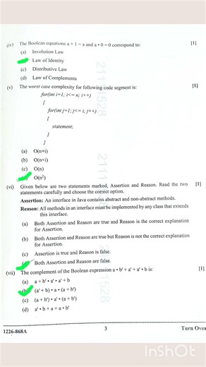 ISC computer science 2026 paper solutions #isc #boardexam #computer #class12