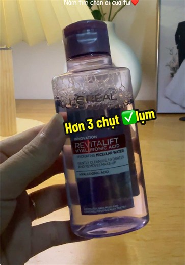 Nước tẩy trang L’oreal nắp tím làm sạch và cấp ẩm, nhỏ gọn. Dễ bỏ túi.#nuoctaytrang #loreal#review#tiktokshop