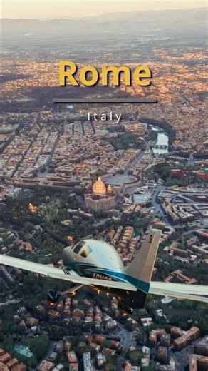 🇮🇹 Rome, Italy — A Flight Over the Eternal City ✈️