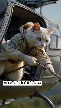 Captain Minni on mission Soldier #shorts #aivideo #catshorts