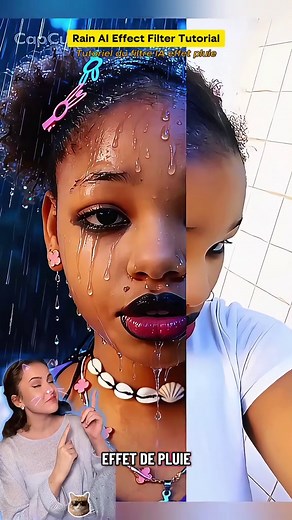 Créer un filtre IA effet pluie avec une photo