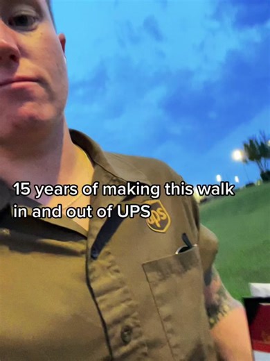 UPS Feeder Driver 15 Years of Service