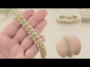DIY Handmade Pearl Bracelet: DIY Beading Tutorial with Turquoise & Seed Beads #jewelrymaking