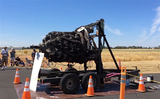 活塞巅峰 普惠R4360 28缸 3500马力星形发动机！