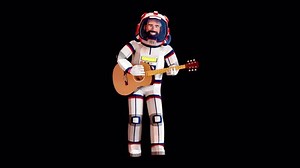 Astronaut Space Suit Playing Acoustic Guitar Stock Footage Video (100% Royalty-free) 3582089801 | Shutterstock