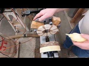 Aligning segmented ring using cole jaws on the lathe