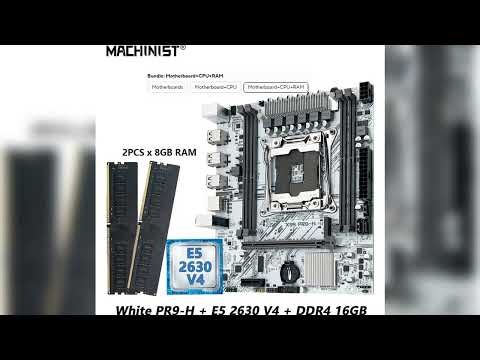 A must-have product! MACHINIST White X99 PR9-H Motherboard combo Intel Xeon E5 2630 V4 LGA 2011-3