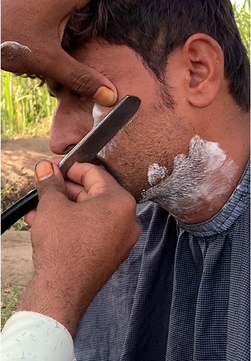 Relaxing ASMR Barber Shaving Experience