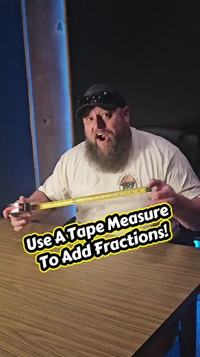 Use a Tape Measure To Add Fractions! #Learn #fyp #teacher #levelup #tapemeasure @Speaking Of Skilled Trades Pod