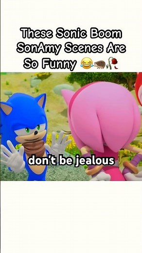 These Sonic Boom SonAmy Scenes Are So Funny 😂 🥀🦔 #sonic #shorts #memes
