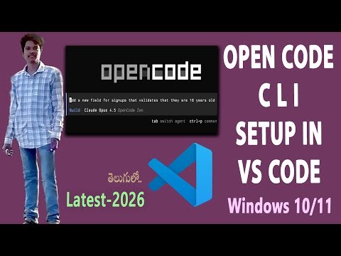 Opencode Cli Setup in VS Code On Windows 11