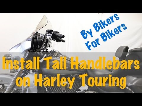 Install Tall Ape 13" Handlebars on Harley Touring & Other Models