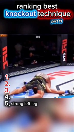 top 5 knockout techniques ever #ufc #mma #knockout #mmafighter #ufcgym #ufc4