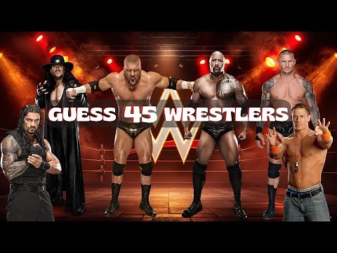 Can You Guess All 45 WWE Wrestlers? 🔥 Ultimate Wrestling Quiz Challenge!