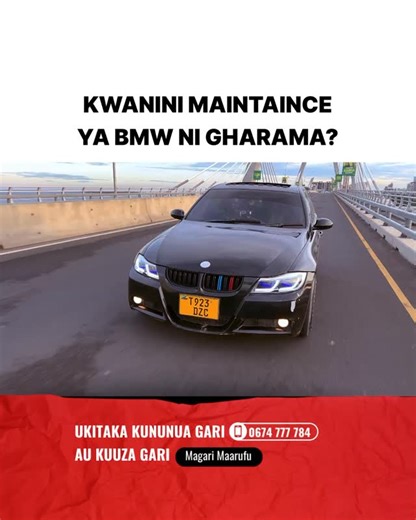 Magari Maarufu (Famous Motors) on Instagram: "Tukisema ku maintain au maintenance ya gari aina ya BMW ni gharama hicho ndo tunamaanisha. @kingbthebeast alikuwa barabarani kwenye RideReview show na mwana magari maarufu @jackiemeeky #storizamagari #magarimaarufu #ridereviewshow"