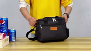 iknoe Insulated Lunch Bag, Foldable 8.5L Cooler Bag for Men & Women, Leakproof Thermal Design, Great for Office, Picnic, Travel, Lunch Box, Black