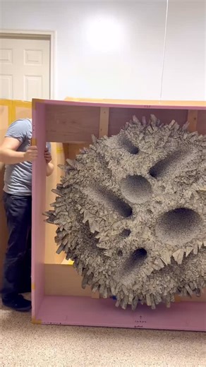 Chun Kwang Young install day! ✨ Our collector and team are absolutely overjoyed to see this incredible work finally installed. It was an extra treat to have coffee with the artist himself in New York — hearing Chun Kwang Young speak about his process and philosophy made the experience even richer for everyone involved. Chun is best known for his meticulous constructions made from thousands of hand-tied mulberry paper parcels, often sourced from discarded Korean medical and literary texts. These