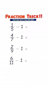 Fraction Trick‼️ #algebra #mathchallenge #basicmath #fractions #mathematics #MathTutor #teachergon #math #mathreview | Ako si Teacher Gon