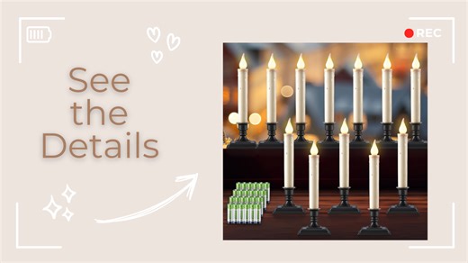 Watch Get a closer look at these LED Window Candles! on Amazon Live