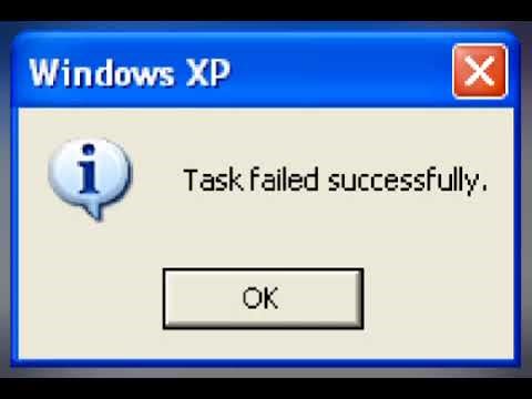 WINDOWS XP VINTAGE ERROR