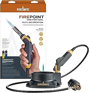 Bernzomatic FirePoint Creator Tool, Precision Flame Hand Torch for use with Bernzomatic MAP-Pro or Propane Fuel (Firepoint Tool)
