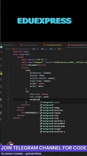How to Create Text Gradient Effect with CSS in 30 Seconds! | HTML & CSS Tutorial
