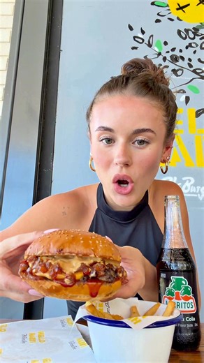 Maroochydore, you NEED to try this INSANE burger combo. 🍔🤤 Smashed beef chilli bacon jam cheese BBQ sauce peanut butter = GAME CHANGER. Paired with Harry's famous fries and an ice-cold Jarritos, it's the ultimate feast. Get The J Webby Combo at 12/20 Ocean St, Maroochydore, before it's gone. | Hello Harry