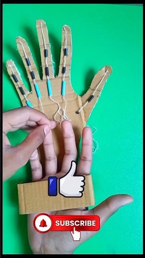 How to make robotic hand with cardboard #science #experiment #viralvideos #youtube #1000subscriber