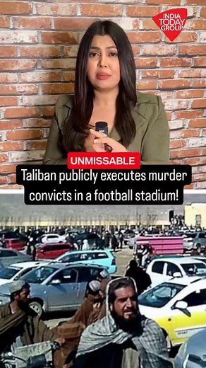 The Taliban carried out a double public execution at a stadium in southeastern Afghanistan on Thursday as thousands watched the killing of two convicted men as their victims' relatives fired the gunshot. @nabilajamal_ #socialmediaspecial #afghanistan #unmissable #Taliban | India Today