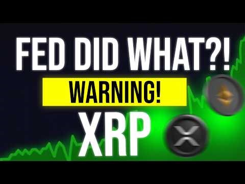 WARNING 🚨The FED Just DID WHAT?! MASSIVE XRP UPLOAD ‼️