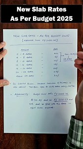 326K views · 10K reactions | New Slab Rates - As Per Budget 2025 | Tax Effects | Facebook
