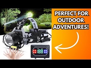 Super Bright Rechargeable Headlamp! 🔦 Best LED Headlamp for Camping & Hiking!