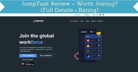 JumpTask Review – Worth Joining? (Full Details   Rating)