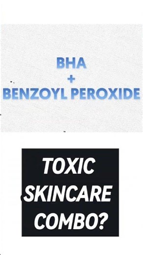 Why you SHOULDNT mix BHA & benzoyl peroxide #skincare #skincareroutine #skincarescience