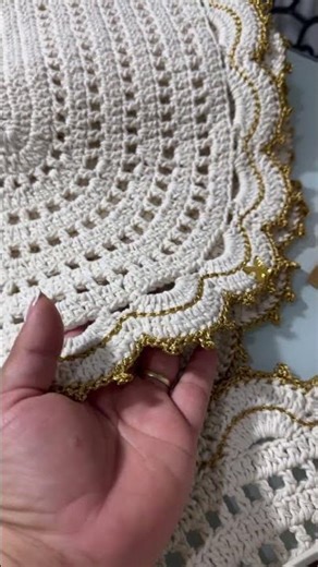 Lovely table runner and Lovely placemat #crochet #croche #ㅇyㅇ #youtubeshorts