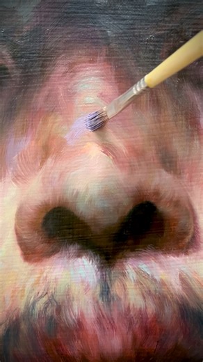 In painting, technique is only the beginning. Value, saturation, hue… we learn these to gain control. But the real pursuit is something higher: seeing the whole picture, not only the steps within it. It reminds me of life. We do not simply move from decision to decision. We learn to understand the larger meaning behind each choice, the quiet direction that shapes who we become. When I paint the nose, the brush does not move by accident. It follows the natural rise of the bridge, the softness of 