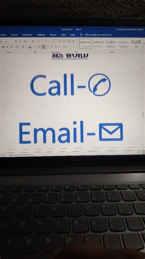 Use Call and Email Symbols in MS Word with these hidden shortcuts #mswordtutorial #msword