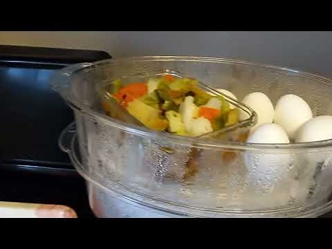 Using Bella Steamer 2 Tier for my diet. Here's my Lunch and Dinner.