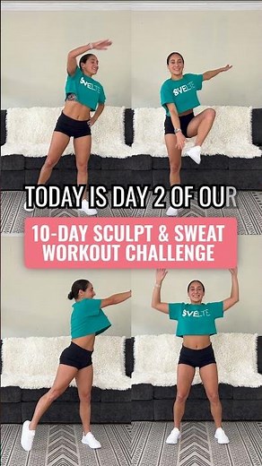 10-Day Sculpt & Sweat Workout Challenge - Day 2 | Total Body Burn | All Standing