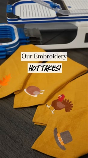 Machine Embroidery Hot Take by Mighty Hoops #embroidery