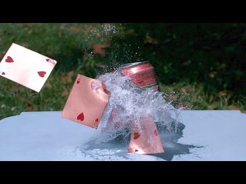 SLOW MOTION CARD THROWING