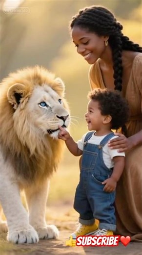 “White Lion Meets His Human Family | Pure Love & Trust” #WhiteLion #LionAndHumans #AnimalFriendship