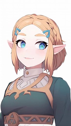 AI Re-animated Pretty Cute Princess Zelda Dancing.😍#picso #Picsoai #anime #animation #zelda #dance#animegirl #cute