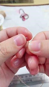 Make a Wire Wrapped Earring with Beads! ✨