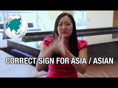 Correct Sign for Asia / Asian Word