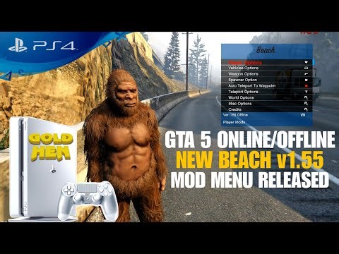GTA 5 v1.55 New Beach Mod Menu Released On PS4 Jailbreak!