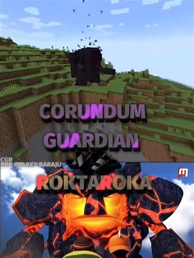 Corundum Guardian vs Roktaroka #corundum #boboiboygalaxybaraju #minecraft #wisedit