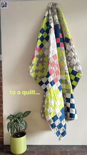 Modern Checkerboard Quilt - beginner quilt pattern. #quilting #quilted #makersgonnamake #sewing