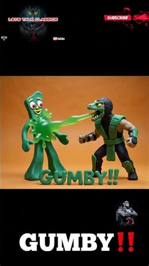 Gumby VS Reptile from Mortal Kombat Claymation Animation