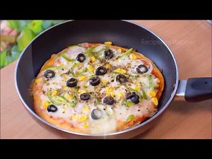 बिना ओवन के बनाये बाजार जैसा पिज़्जा | Homemade Pizza Base/Pizza Recipe On Pan Or Tawa
